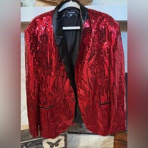 Men's Red Sequin Performance Jacket